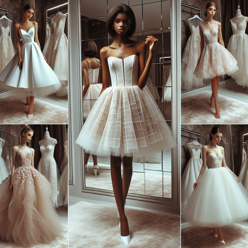 Short designer wedding dresses